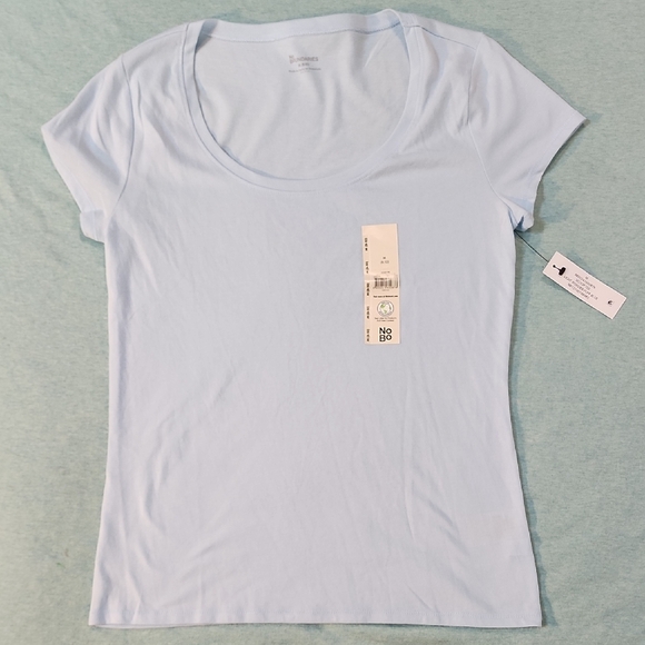 No Boundaries Tops - No Boundaries Light Blue Short Sleeve Tee